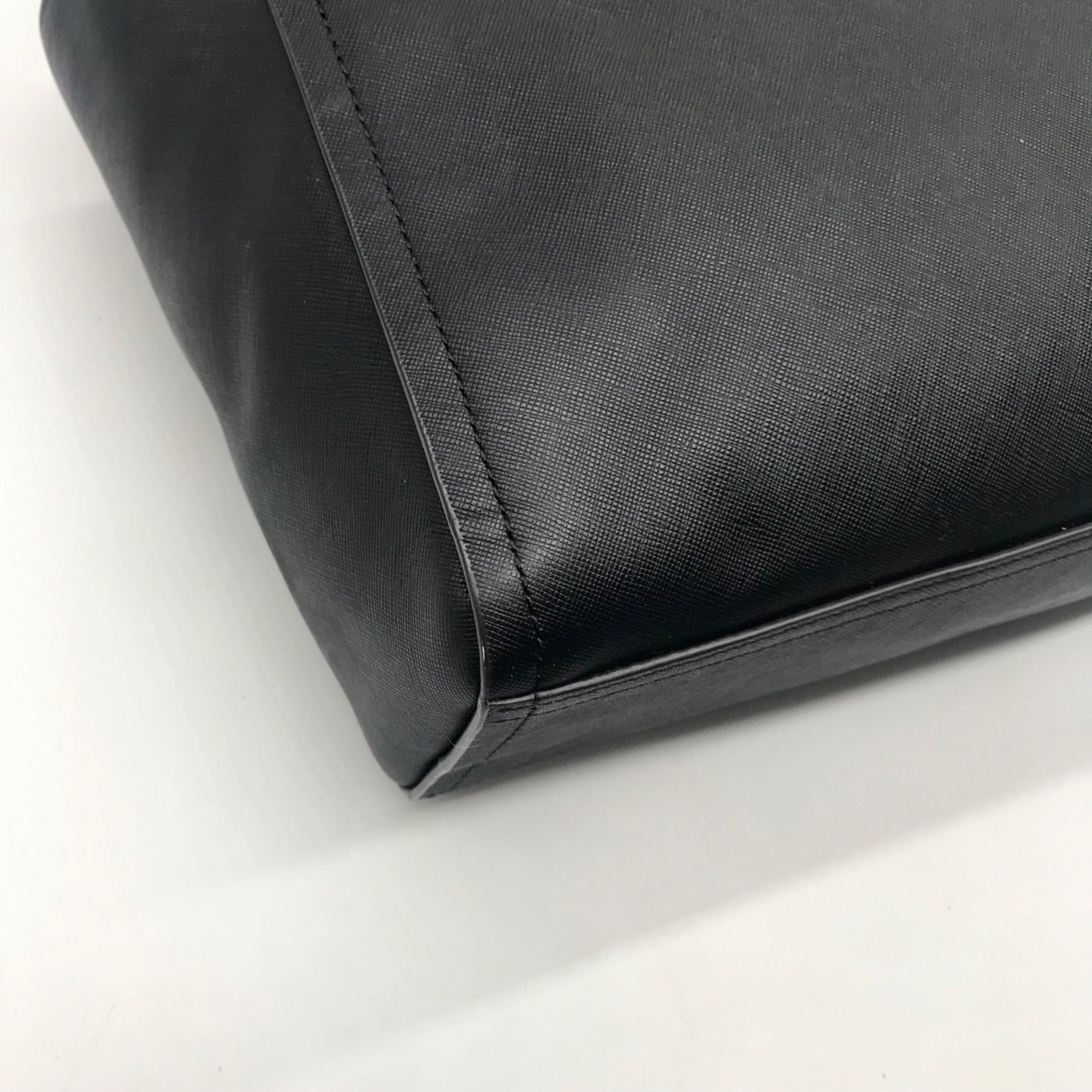 Coach Black Saffiano Leather Bleecker Riley Carryall Handbag