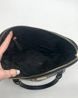 Michael Kors Black Saffiano Leather Cindy Dome Satchel