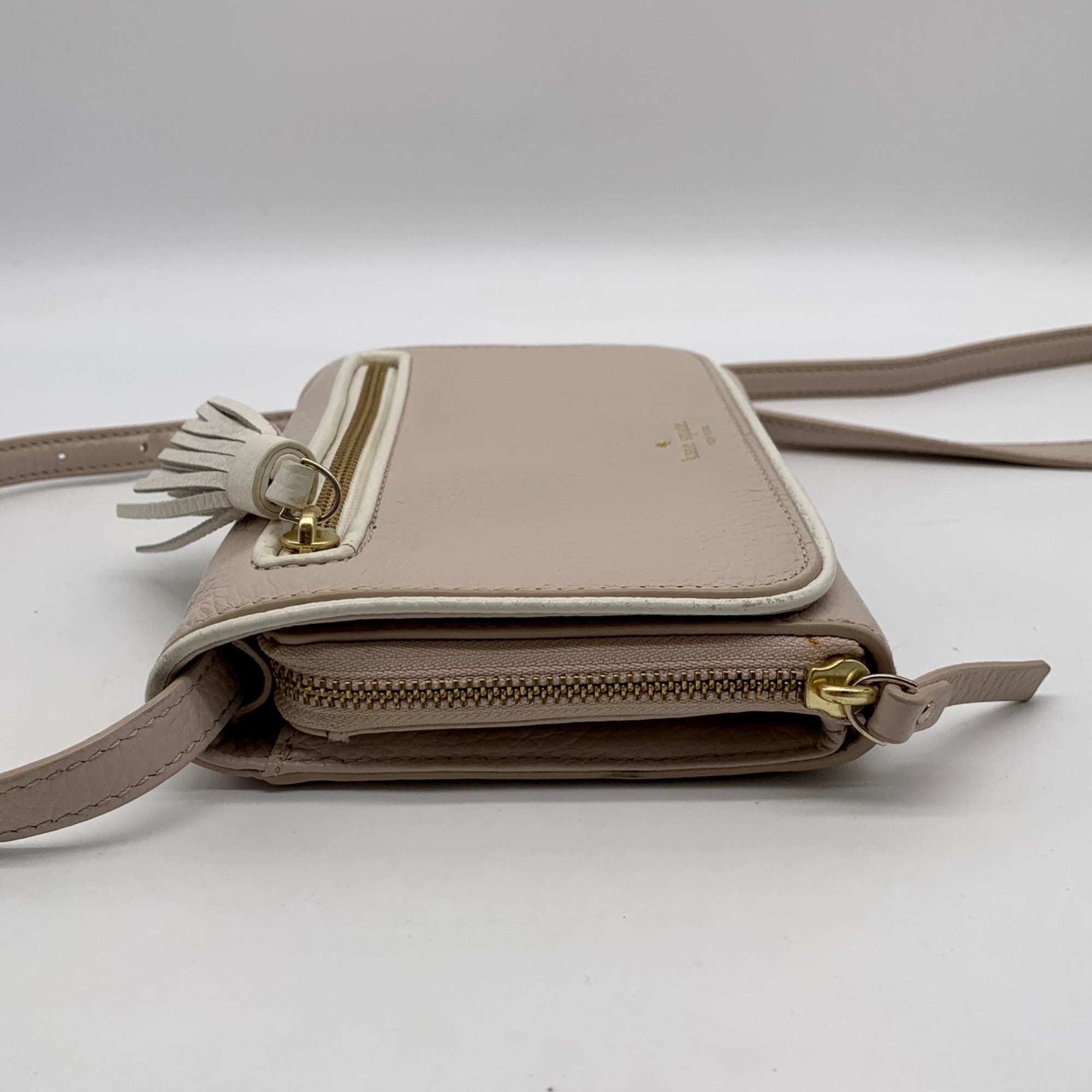 Kate Spade Pumice &amp; Cement Leather Chester Street Avie Crossbody