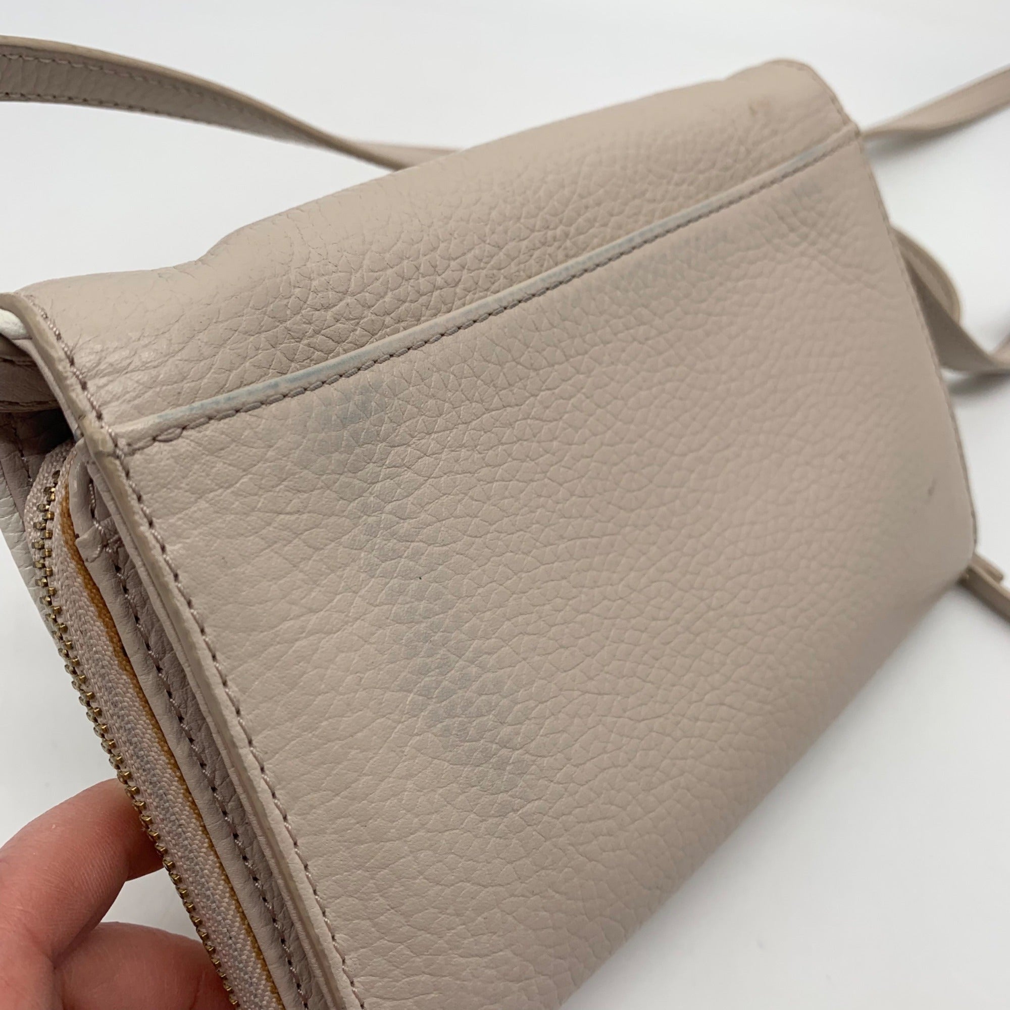 Kate Spade Pumice &amp; Cement Leather Chester Street Avie Crossbody