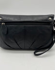 Coach Black Bleecker Smooth Leather Wristlet