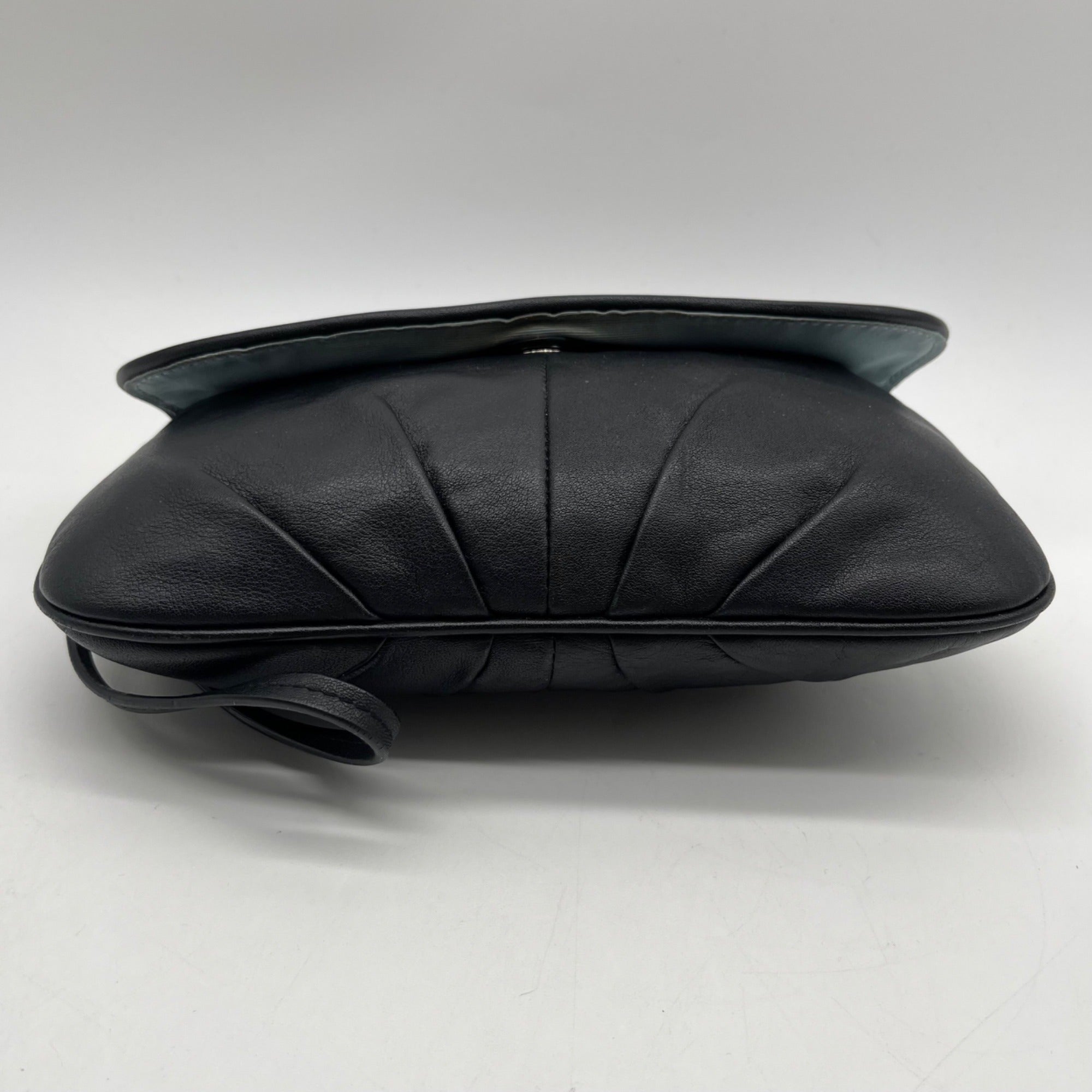 Coach Black Bleecker Smooth Leather Wristlet