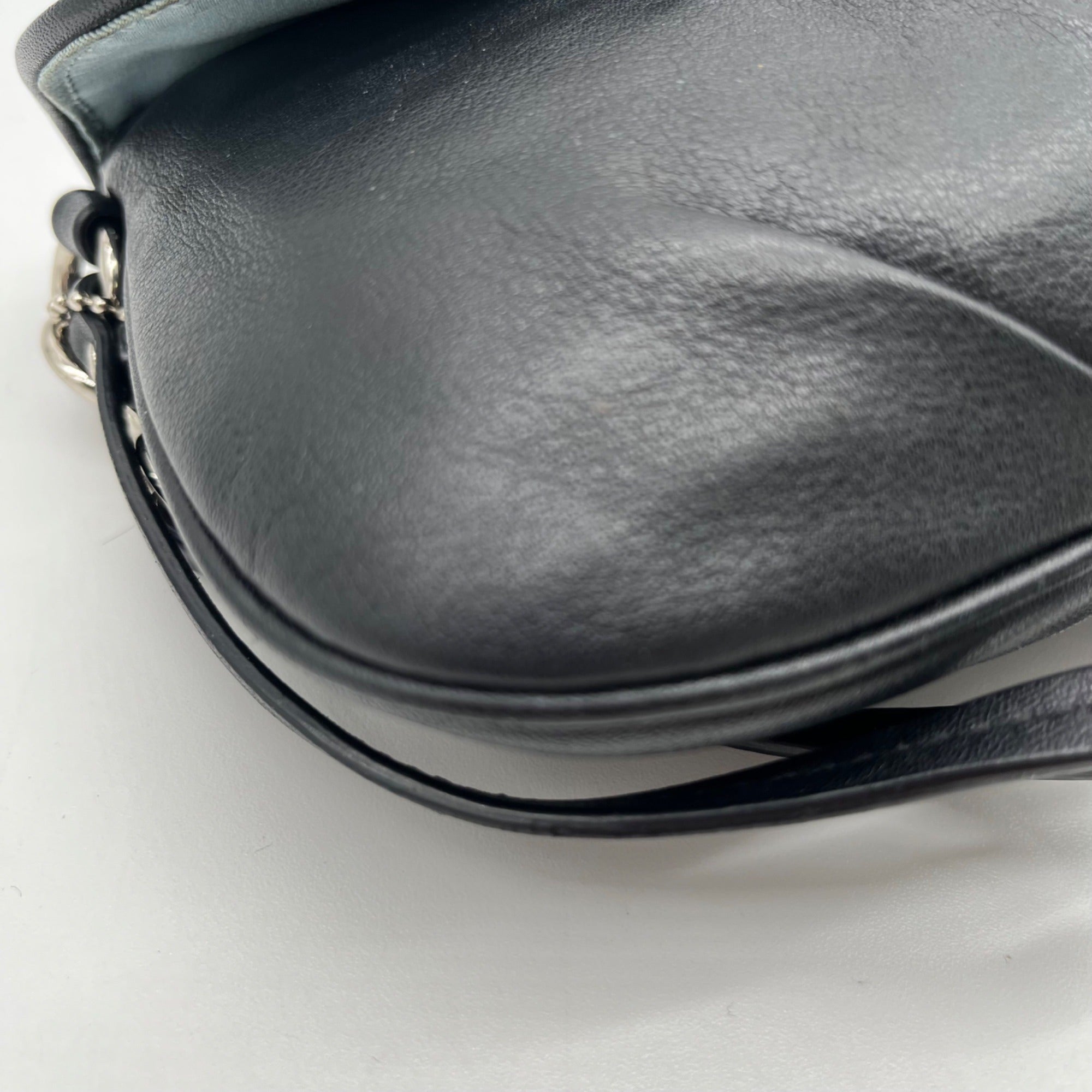 Coach Black Bleecker Smooth Leather Wristlet