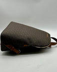 Michael Kors Brown Signature Coated Canvas Backpack