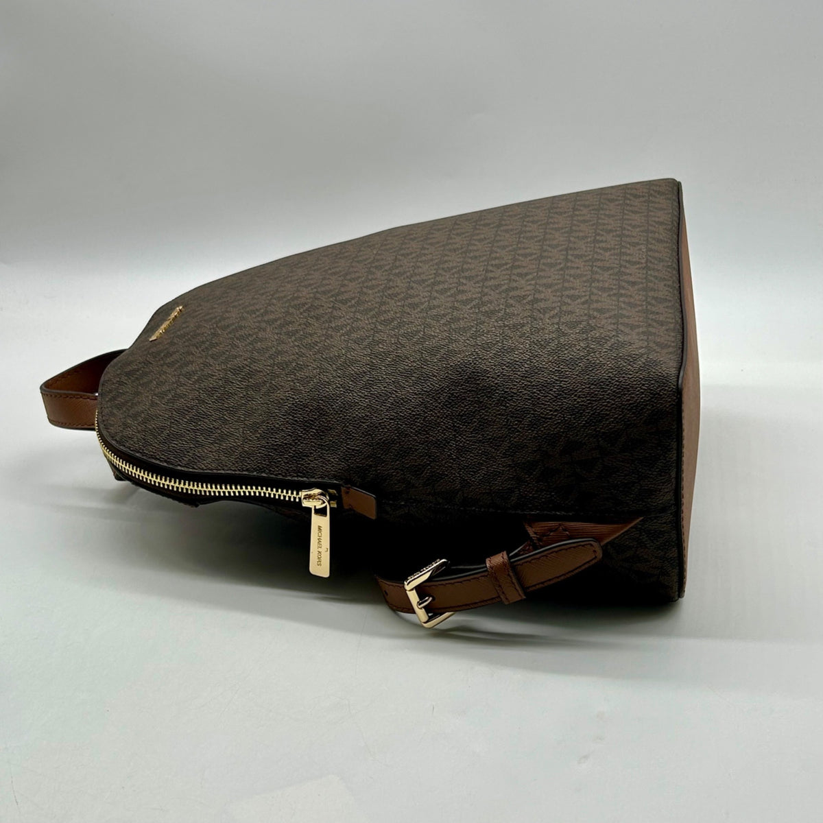 Michael Kors Brown Signature Coated Canvas Backpack