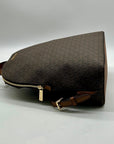 Michael Kors Brown Signature Coated Canvas Backpack
