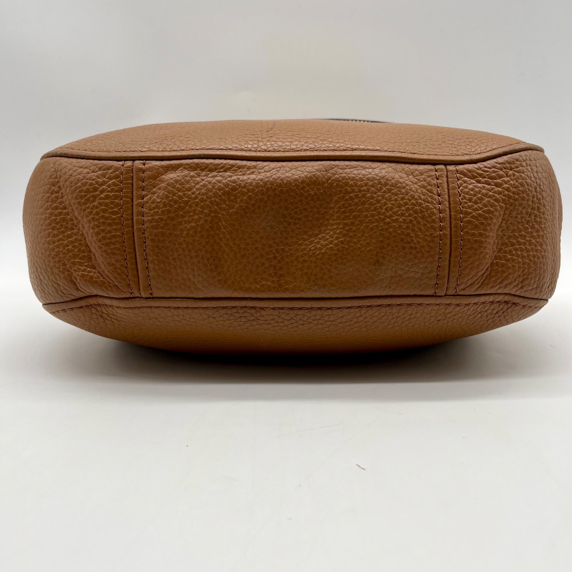 Michael Kors Brown Bedford Pebbled Leather Shoulder Bag