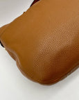 Michael Kors Brown Bedford Pebbled Leather Shoulder Bag