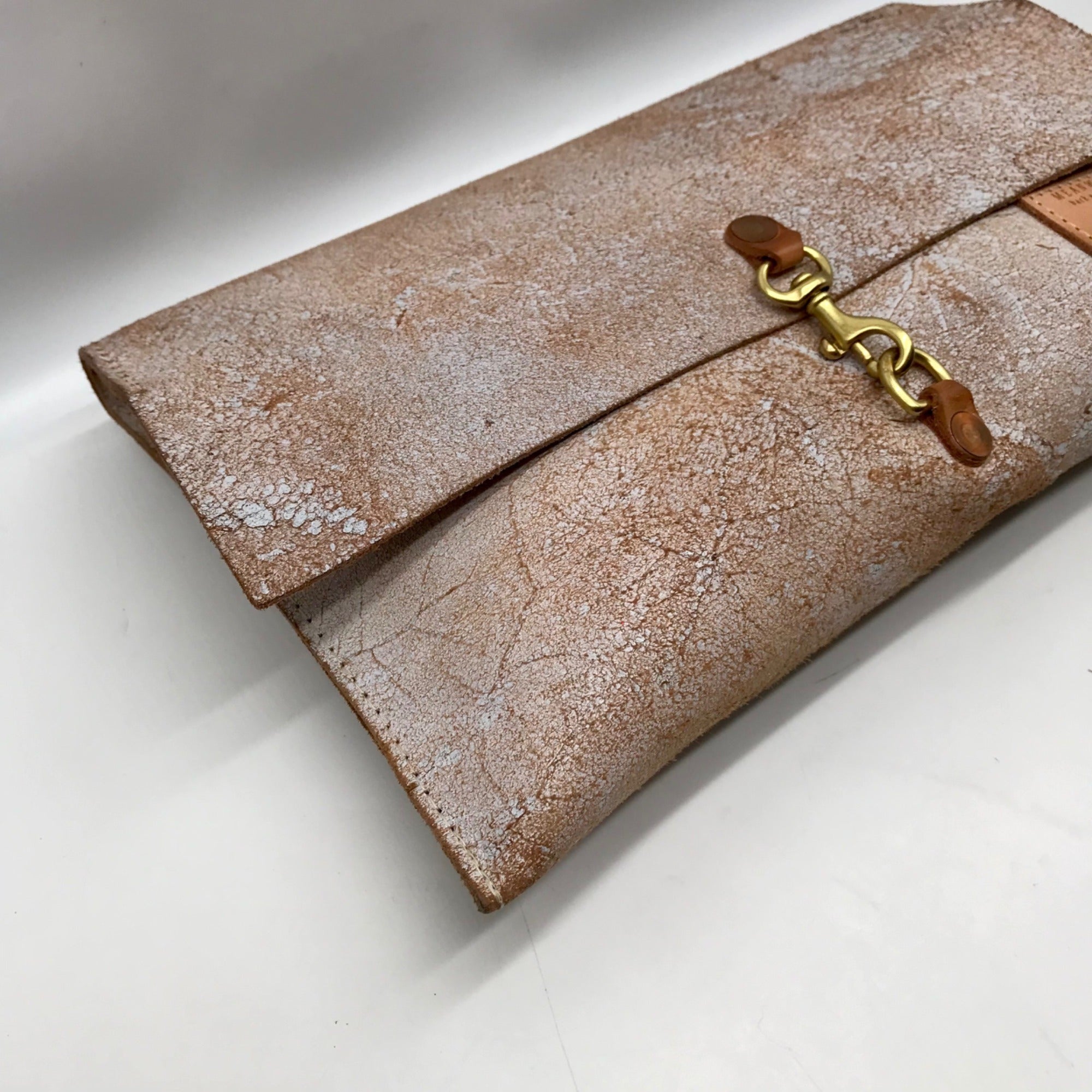 Meanwhile Back On The Farm Leather Birch White Clutch &amp; Crossbody Bag