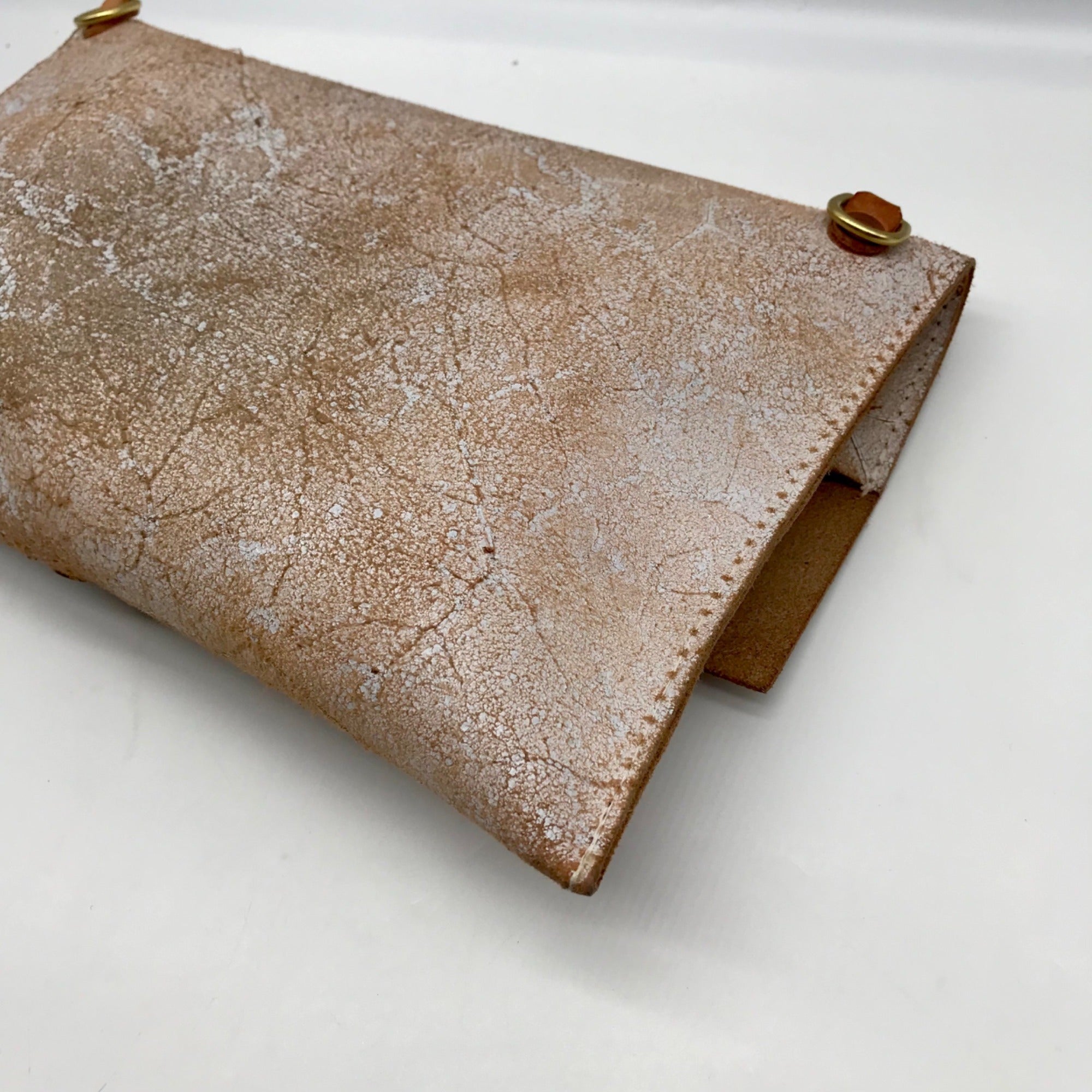 Meanwhile Back On The Farm Leather Birch White Clutch &amp; Crossbody Bag
