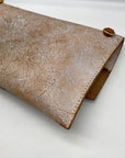 Meanwhile Back On The Farm Leather Birch White Clutch & Crossbody Bag