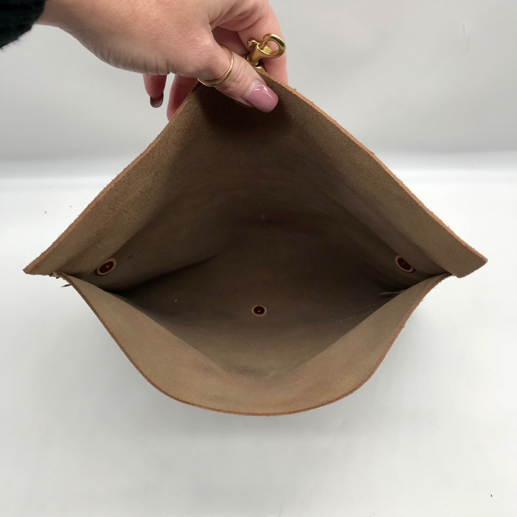 Meanwhile Back On The Farm Leather Birch White Clutch &amp; Crossbody Bag