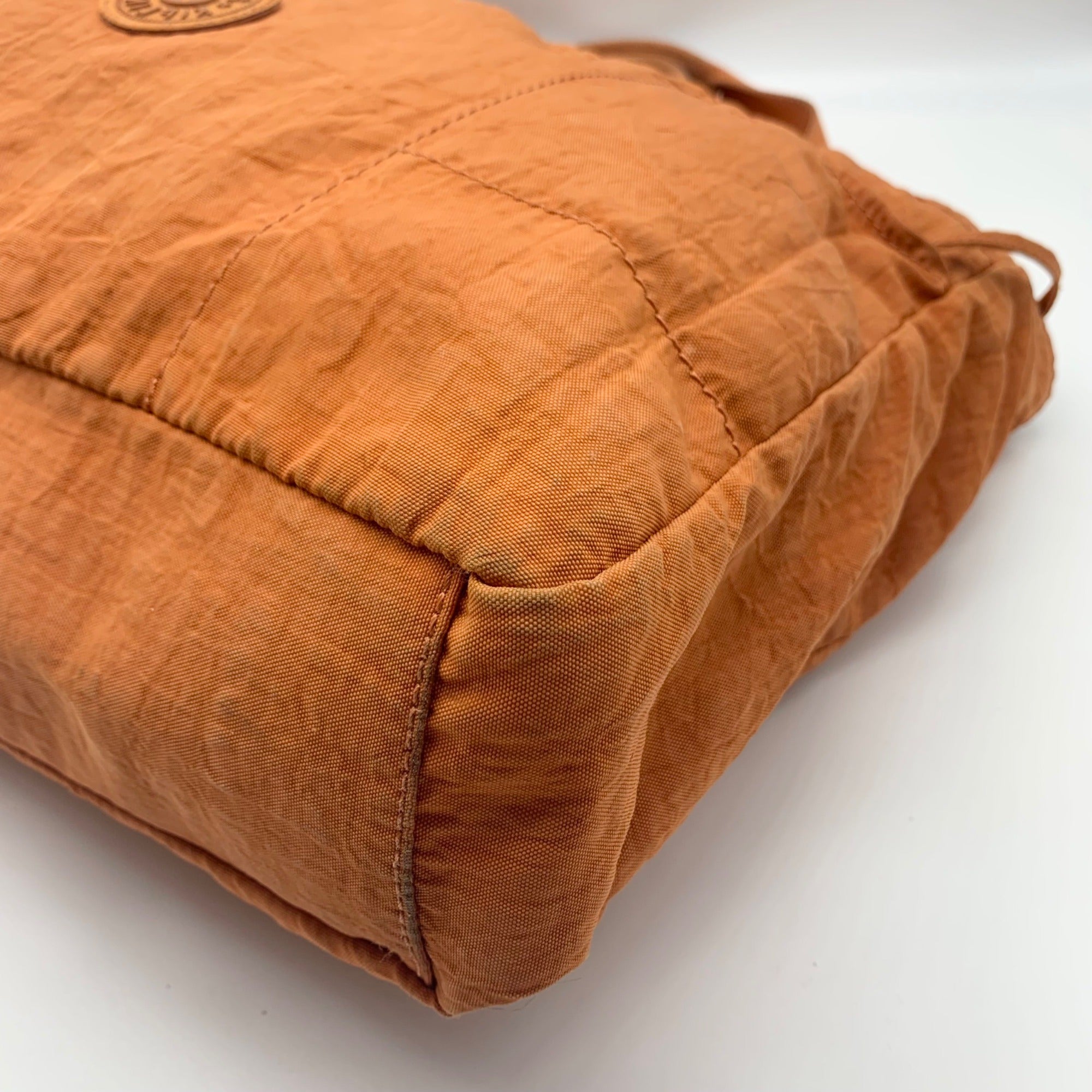 Kipling Burnt Orange Nylon Gorilla Tote Bag
