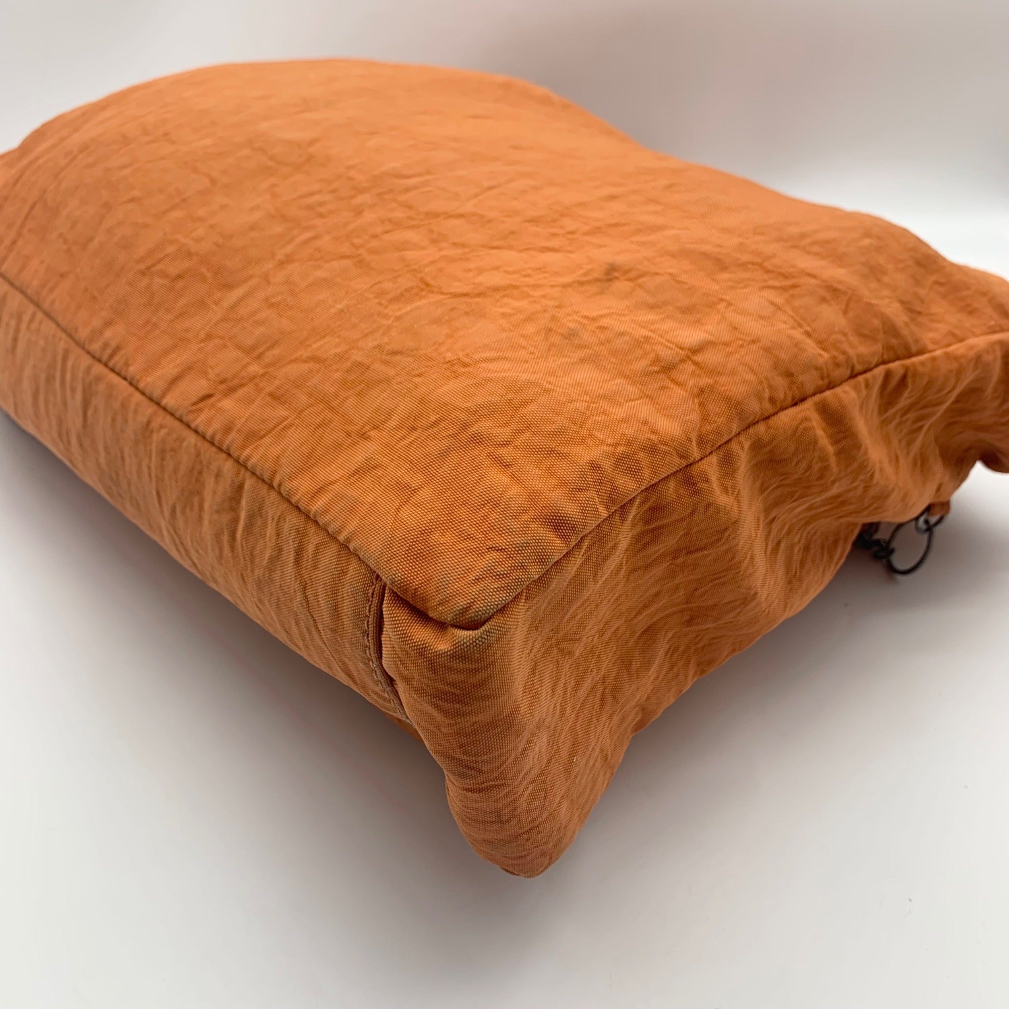 Kipling Burnt Orange Nylon Gorilla Tote Bag