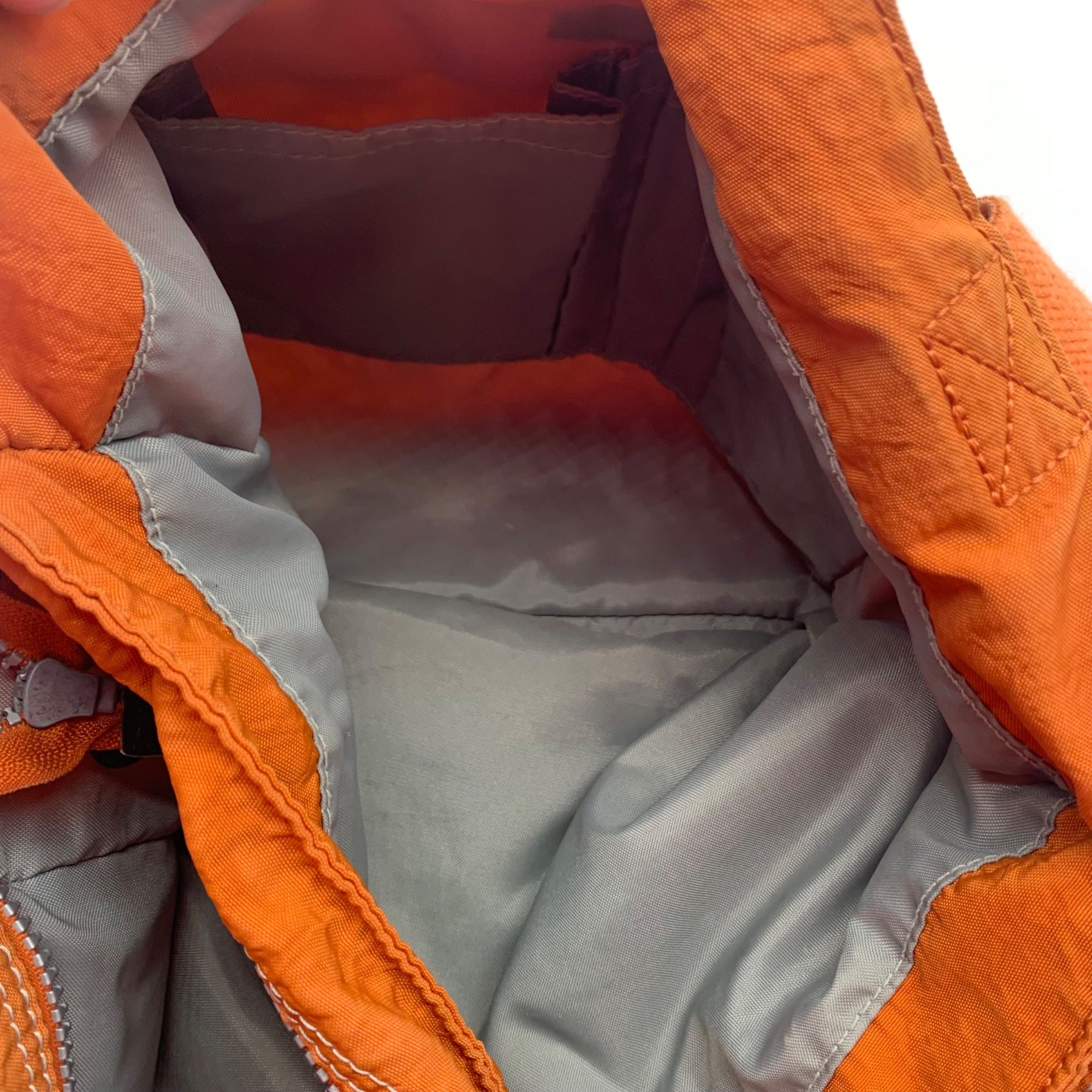 Kipling Burnt Orange Nylon Gorilla Tote Bag