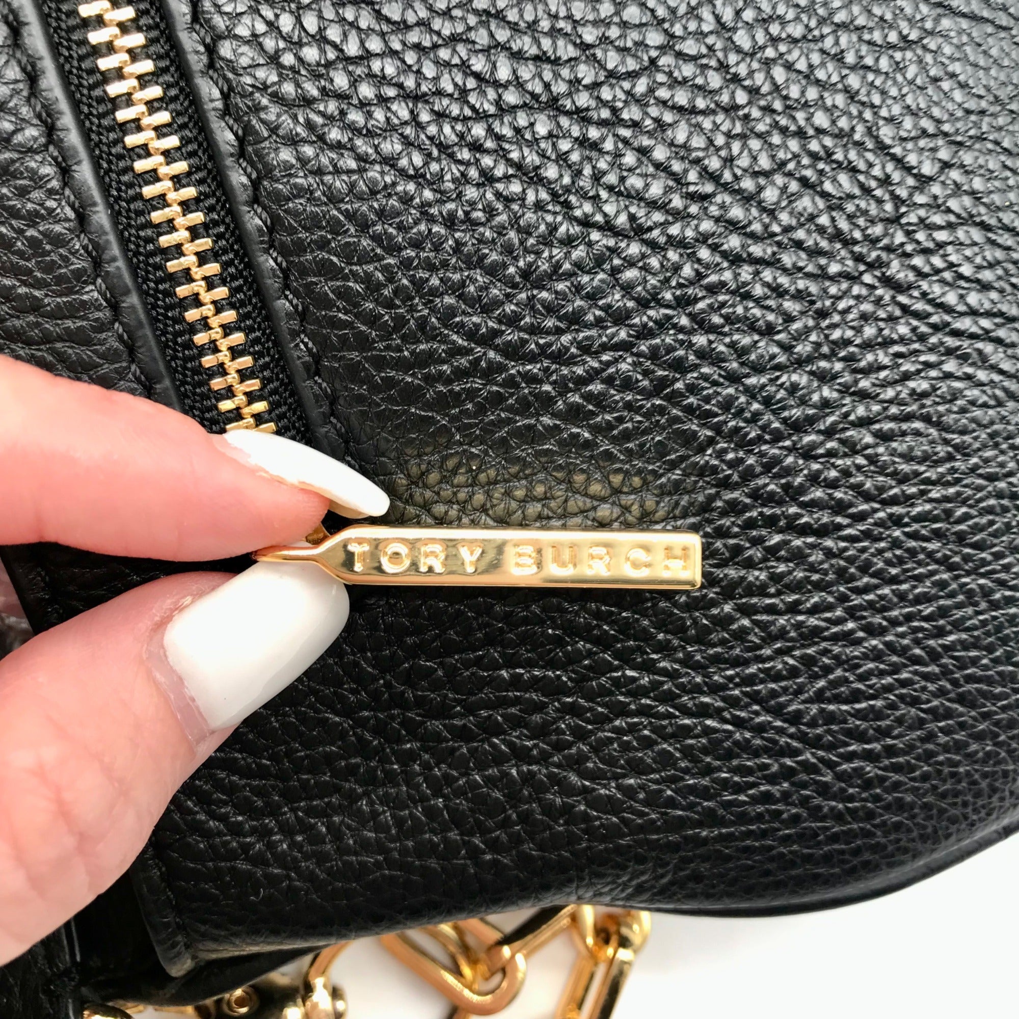 Tory Burch Black And Gold Crossbody Bag