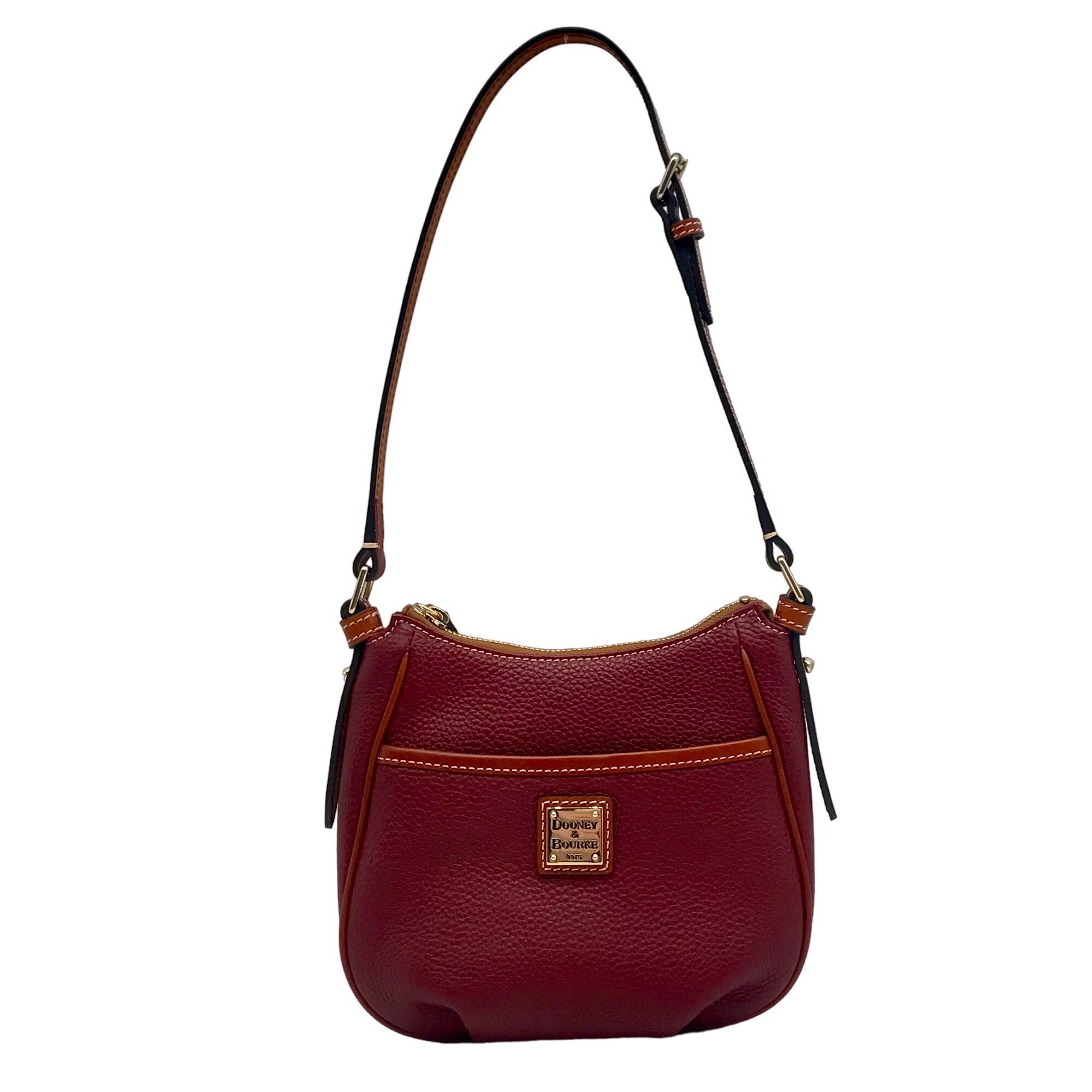 Dooney &amp; Bourke Red Pebble Grain Margo Convertible Crossbody