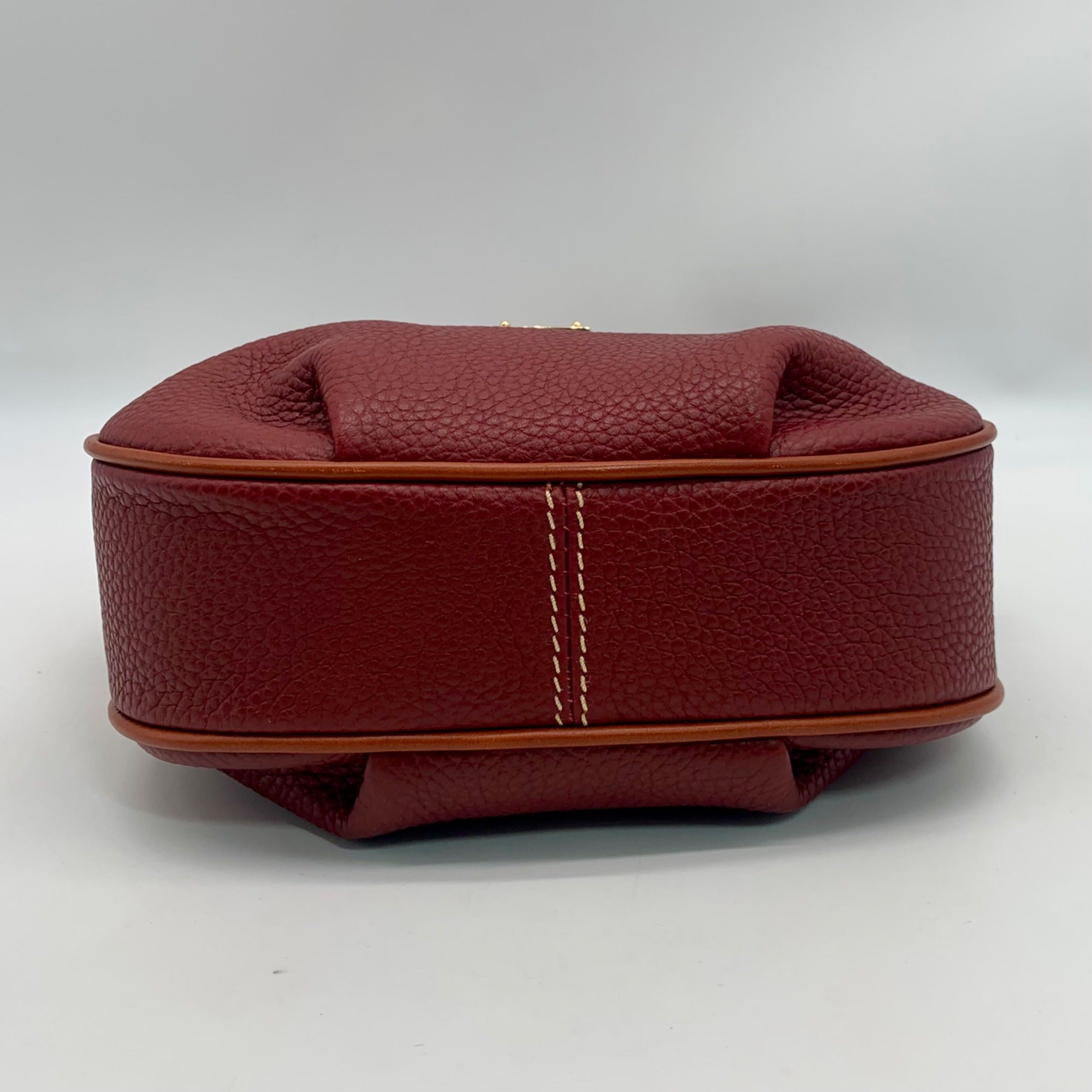 Dooney &amp; Bourke Red Pebble Grain Margo Convertible Crossbody