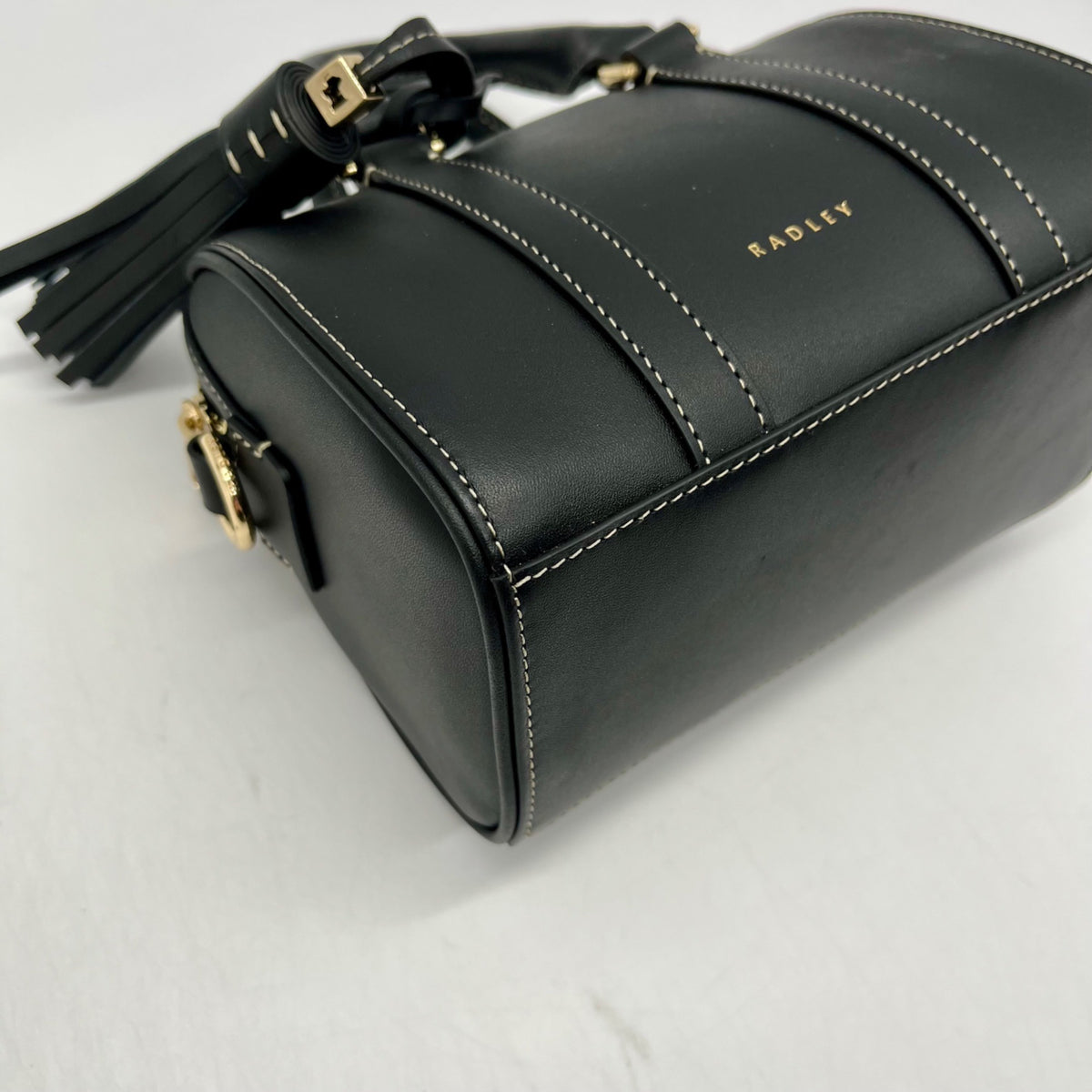 Radley London Black Leather Mini Satchel Bag