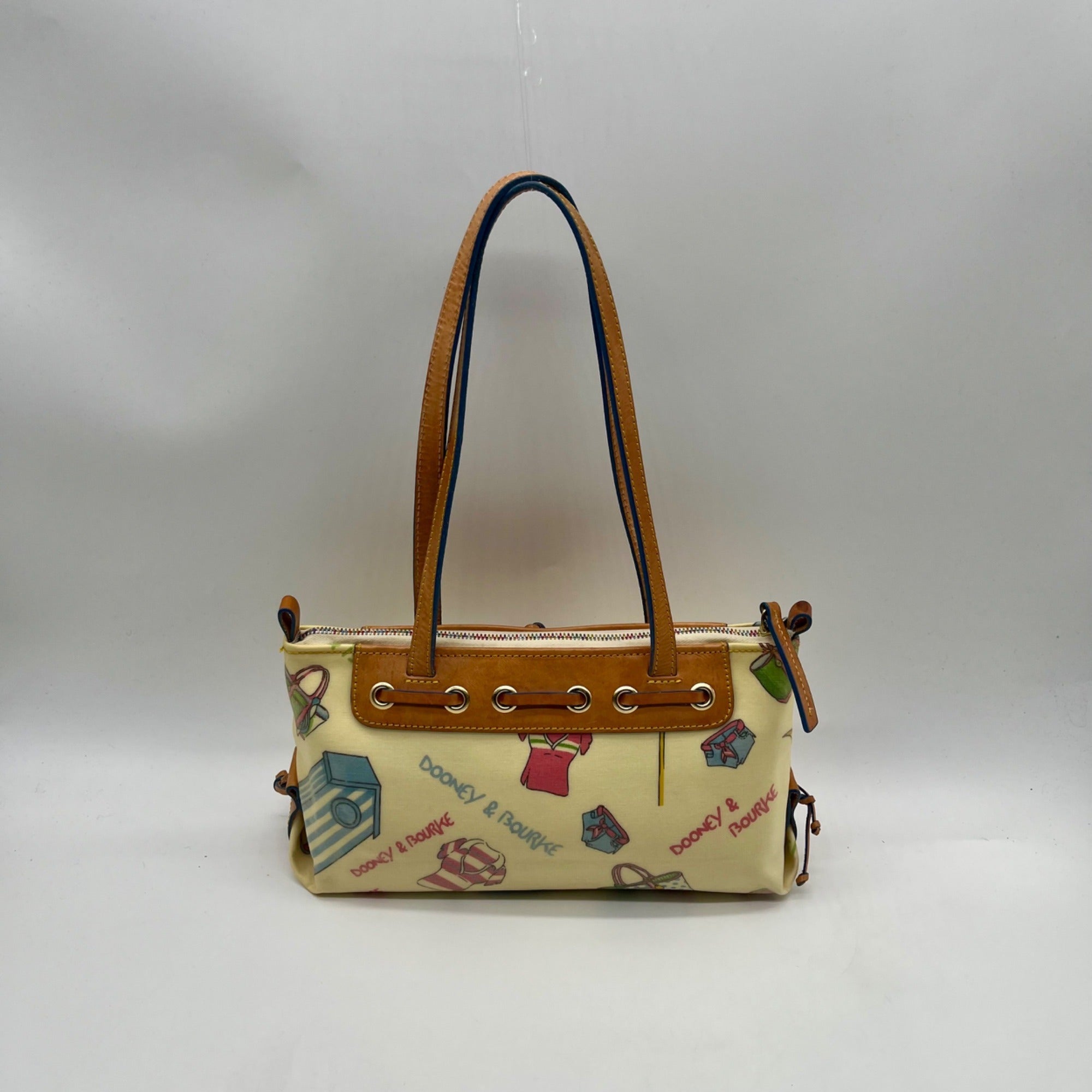 Dooney &amp; Bourke Beach Print Coated Canvas Shoulder Bag