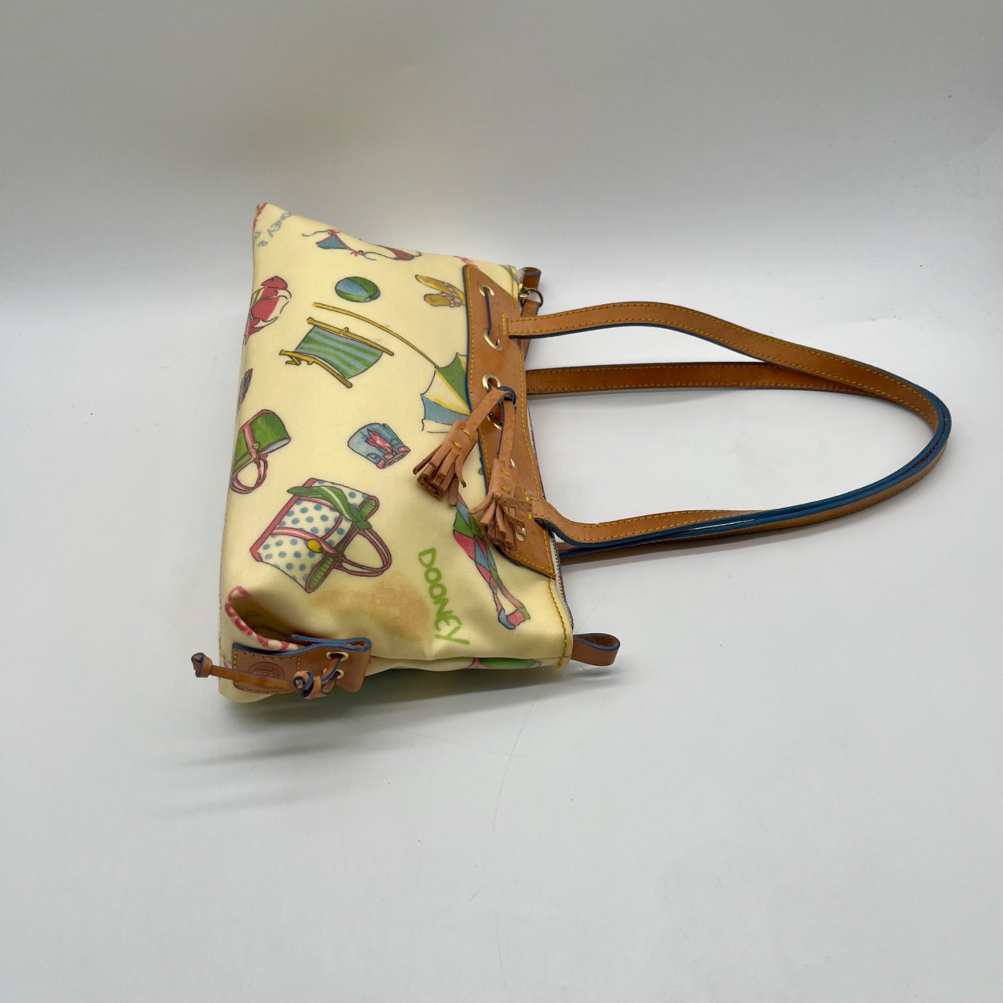 Dooney &amp; Bourke Beach Print Coated Canvas Shoulder Bag