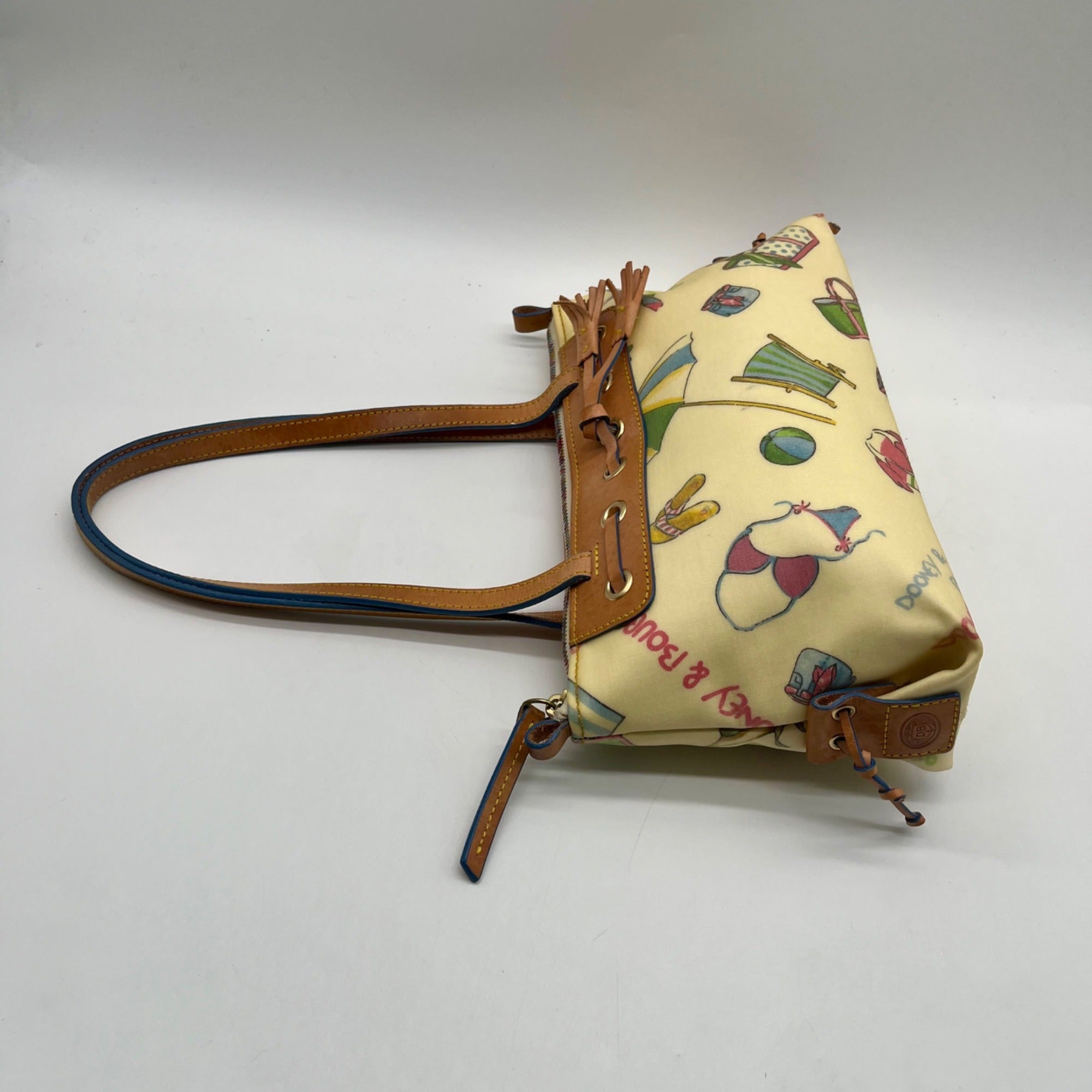 Dooney &amp; Bourke Beach Print Coated Canvas Shoulder Bag