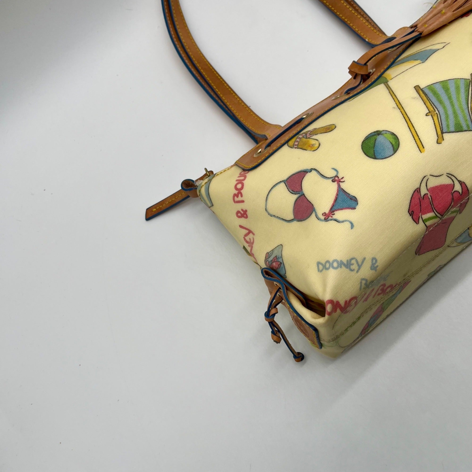 Dooney &amp; Bourke Beach Print Coated Canvas Shoulder Bag