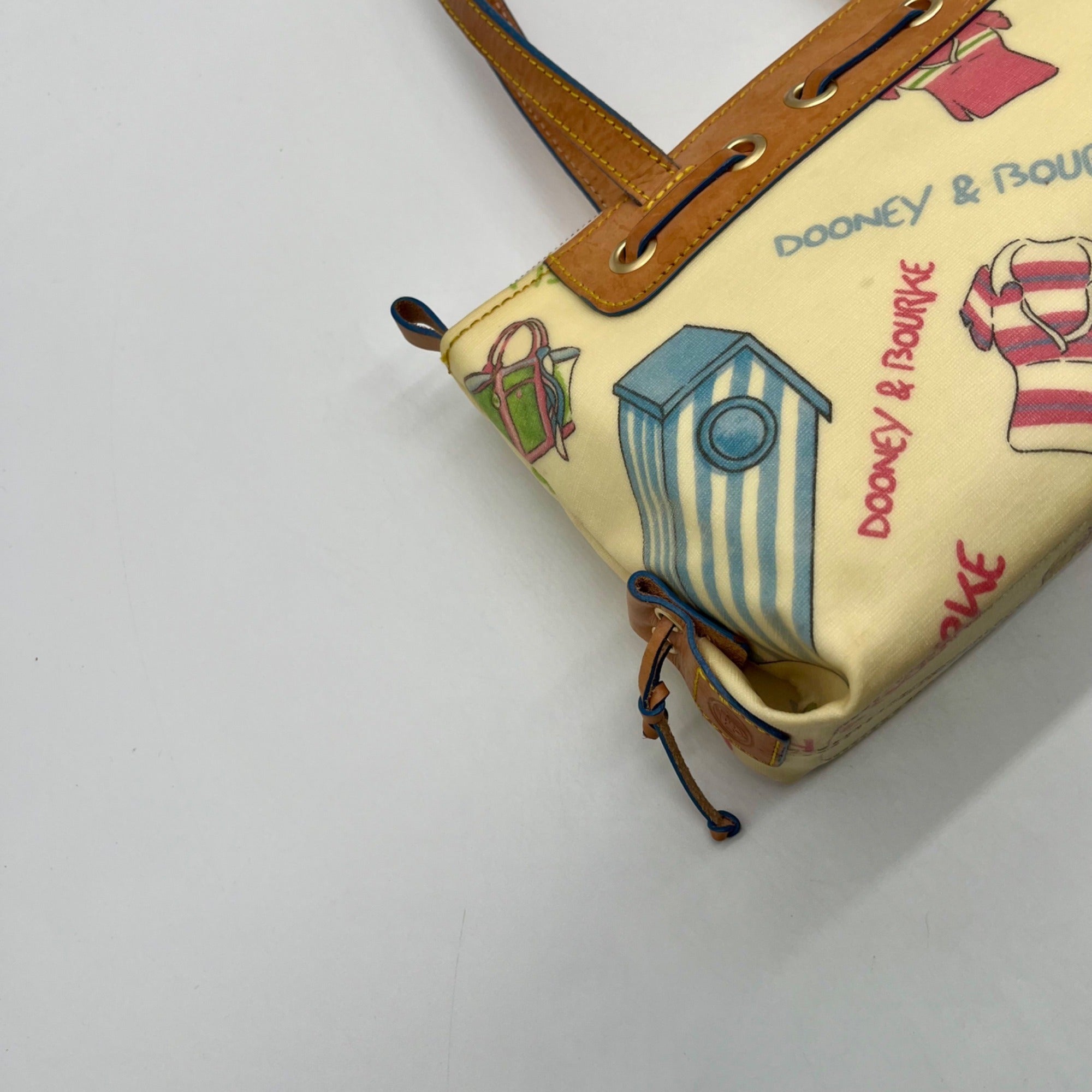 Dooney &amp; Bourke Beach Print Coated Canvas Shoulder Bag