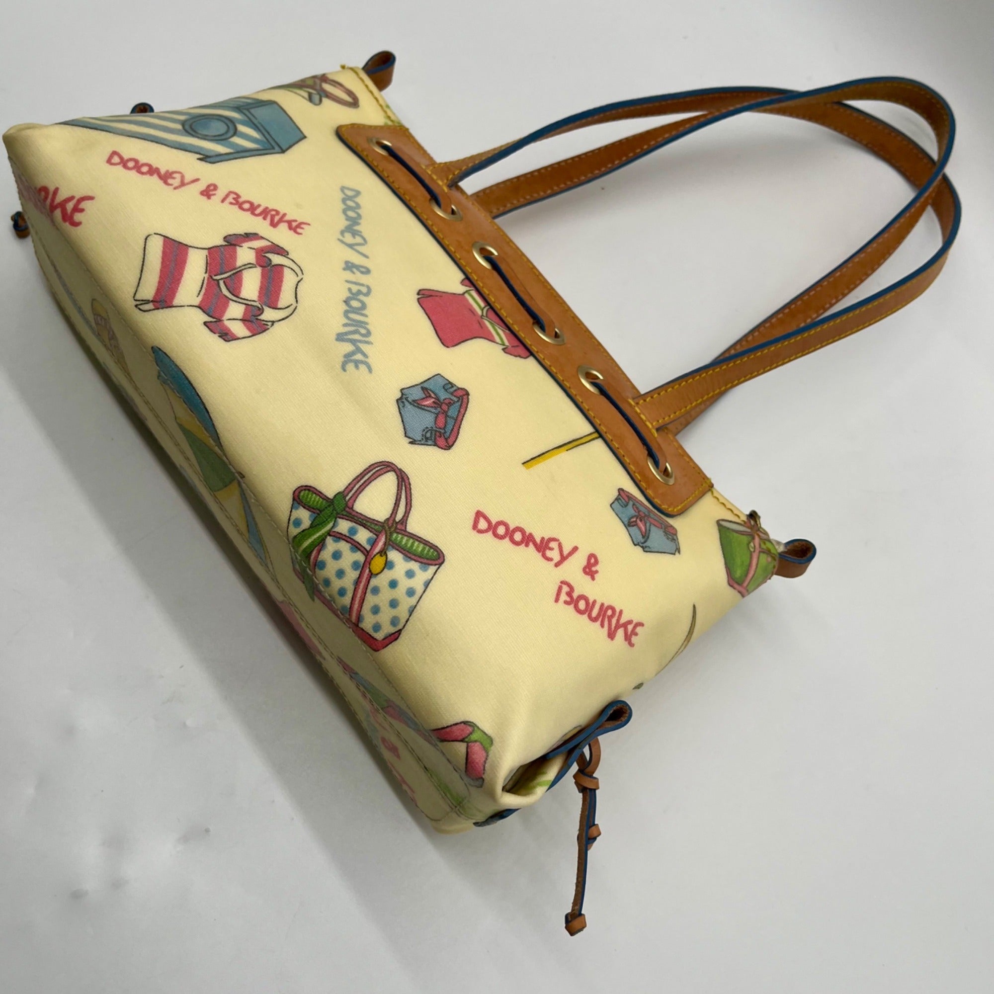 Dooney &amp; Bourke Beach Print Coated Canvas Shoulder Bag