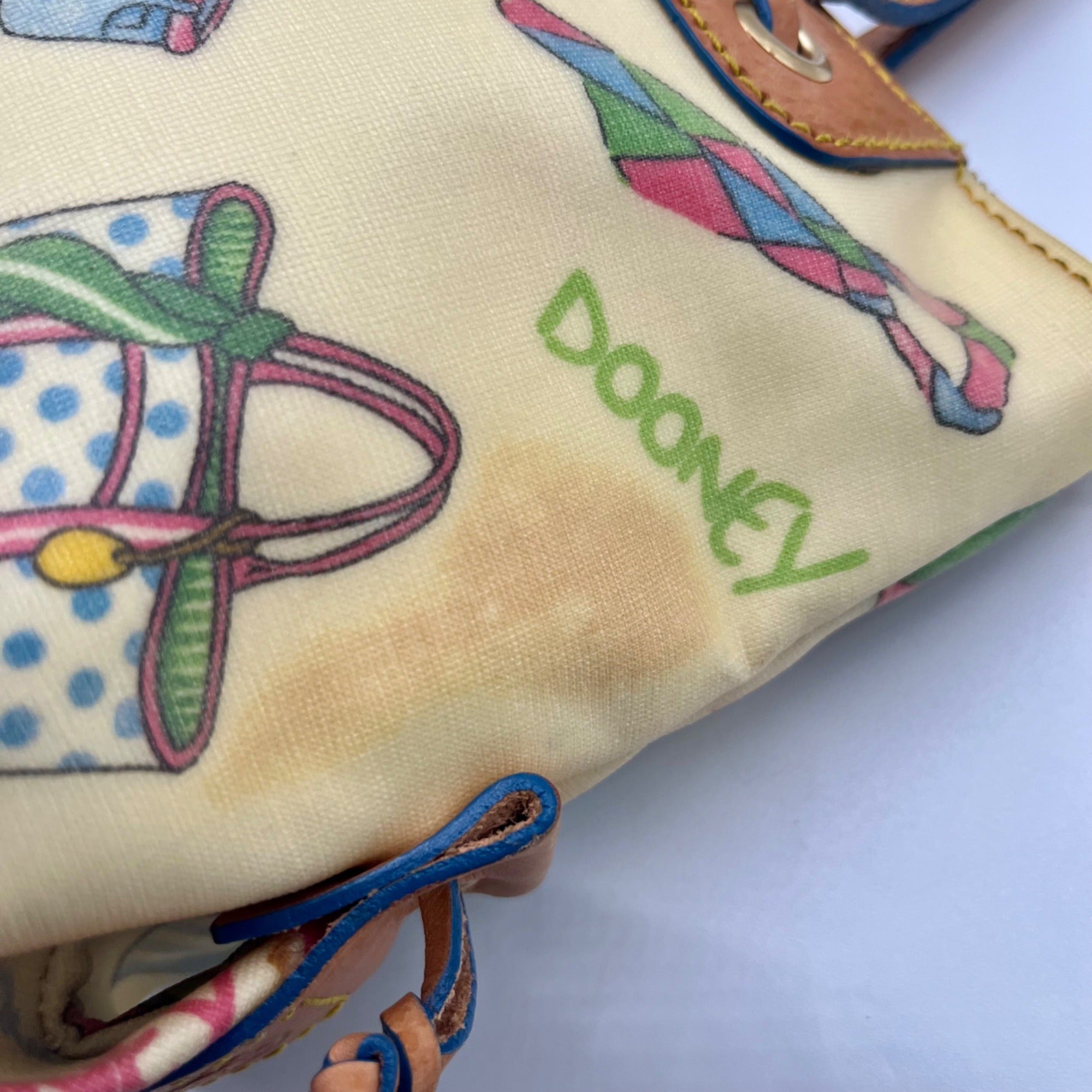 Dooney &amp; Bourke Beach Print Coated Canvas Shoulder Bag