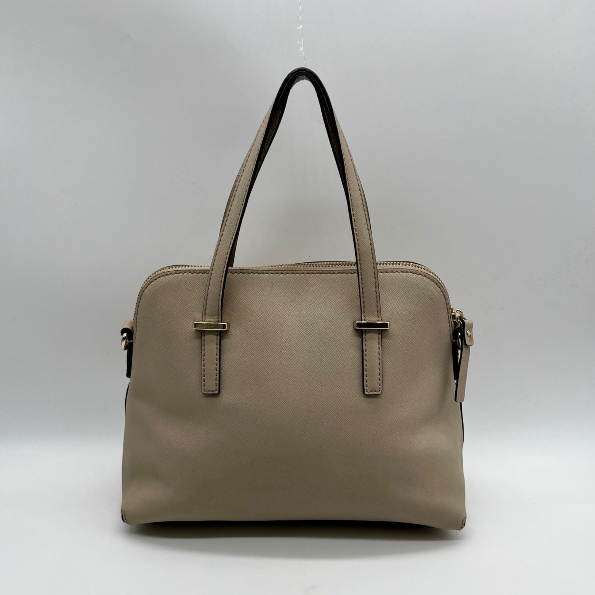 Kate Spade Grey Saffiano Leather Cedar Street Maise Satchel Bag