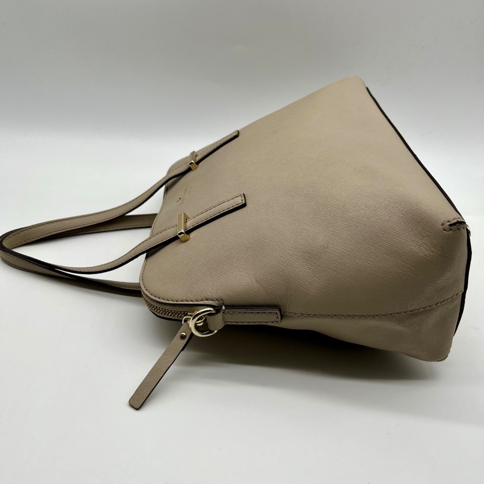 Kate Spade Grey Saffiano Leather Cedar Street Maise Satchel Bag