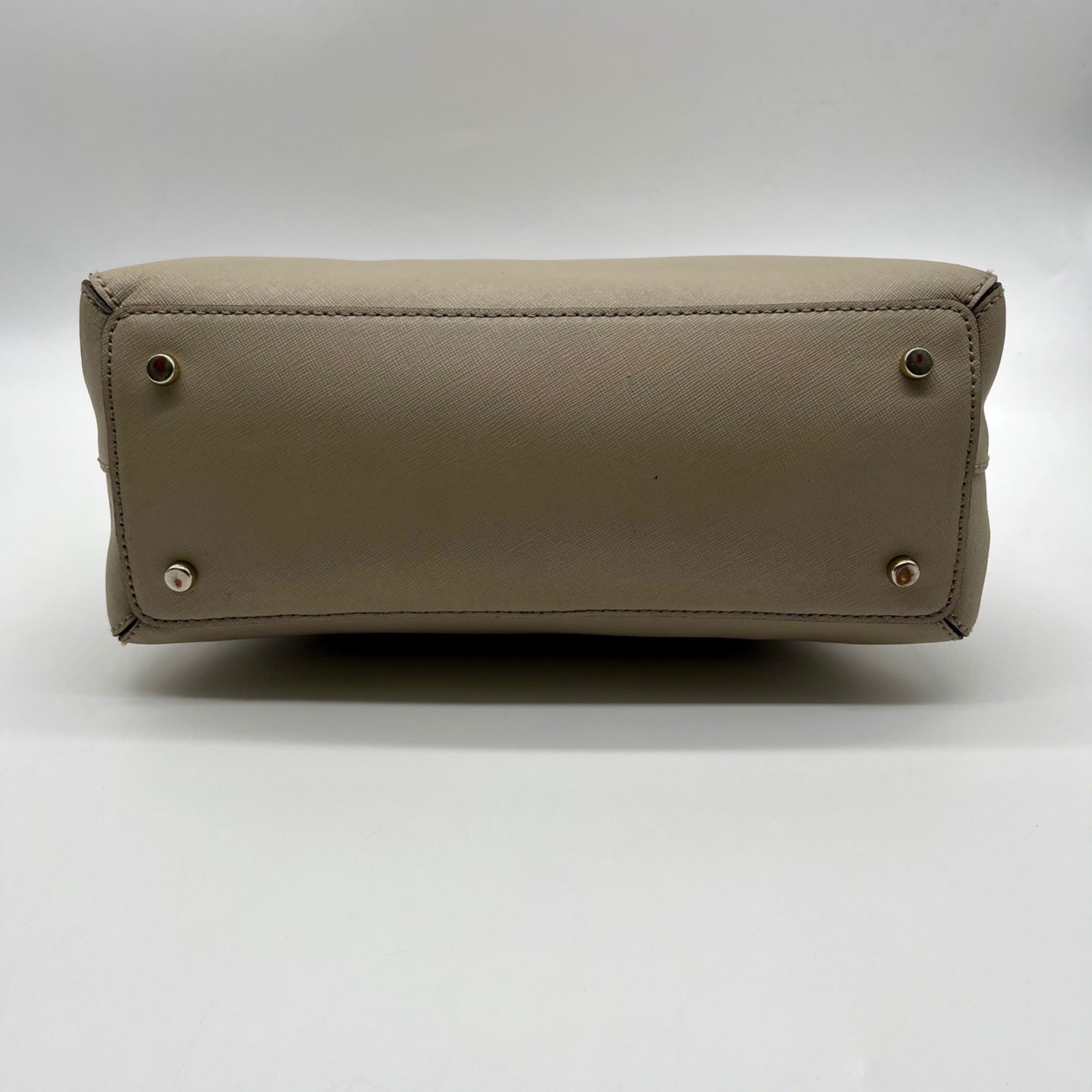 Kate Spade Grey Saffiano Leather Cedar Street Maise Satchel Bag