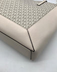 Michael Kors Vanilla & Cream Coated Canvas Sallie East West Large Tote Bag
