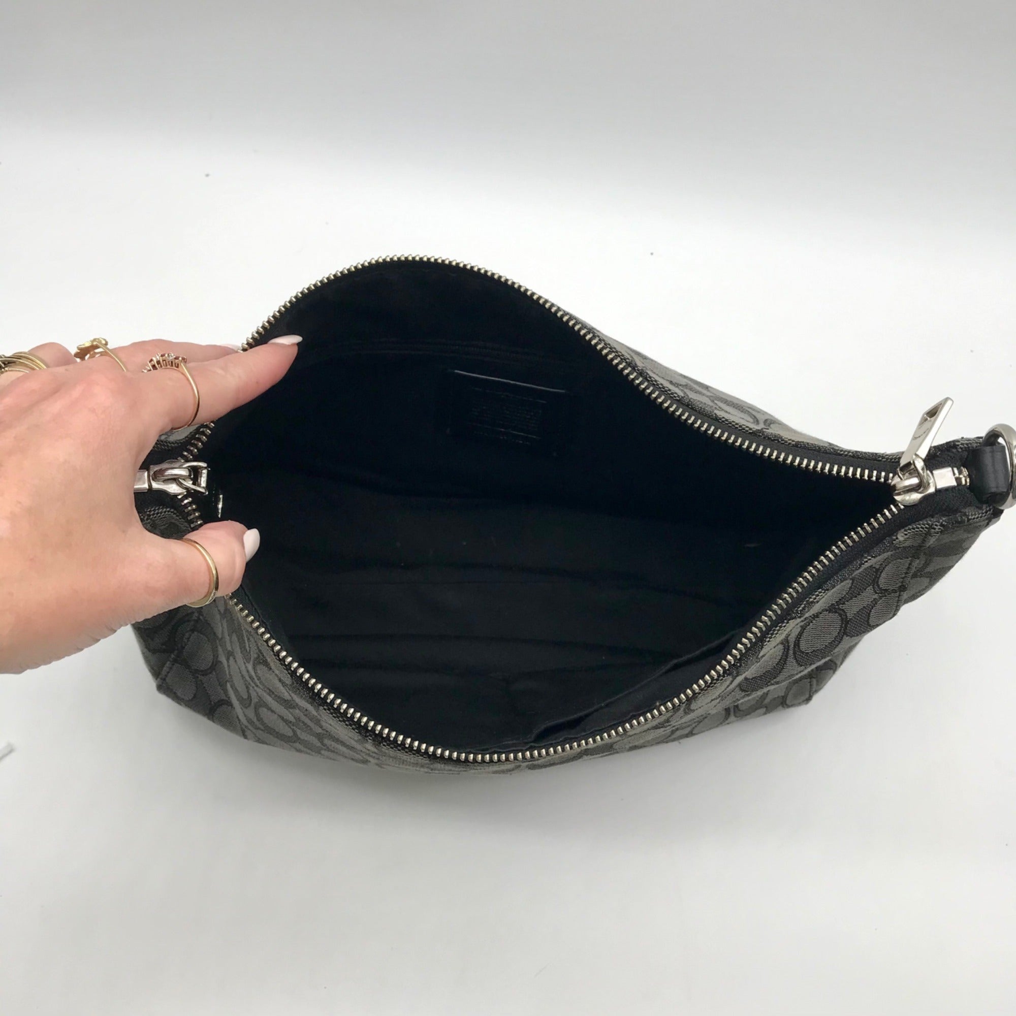 Coach Black Celeste Convertible Hobo Bag F58284