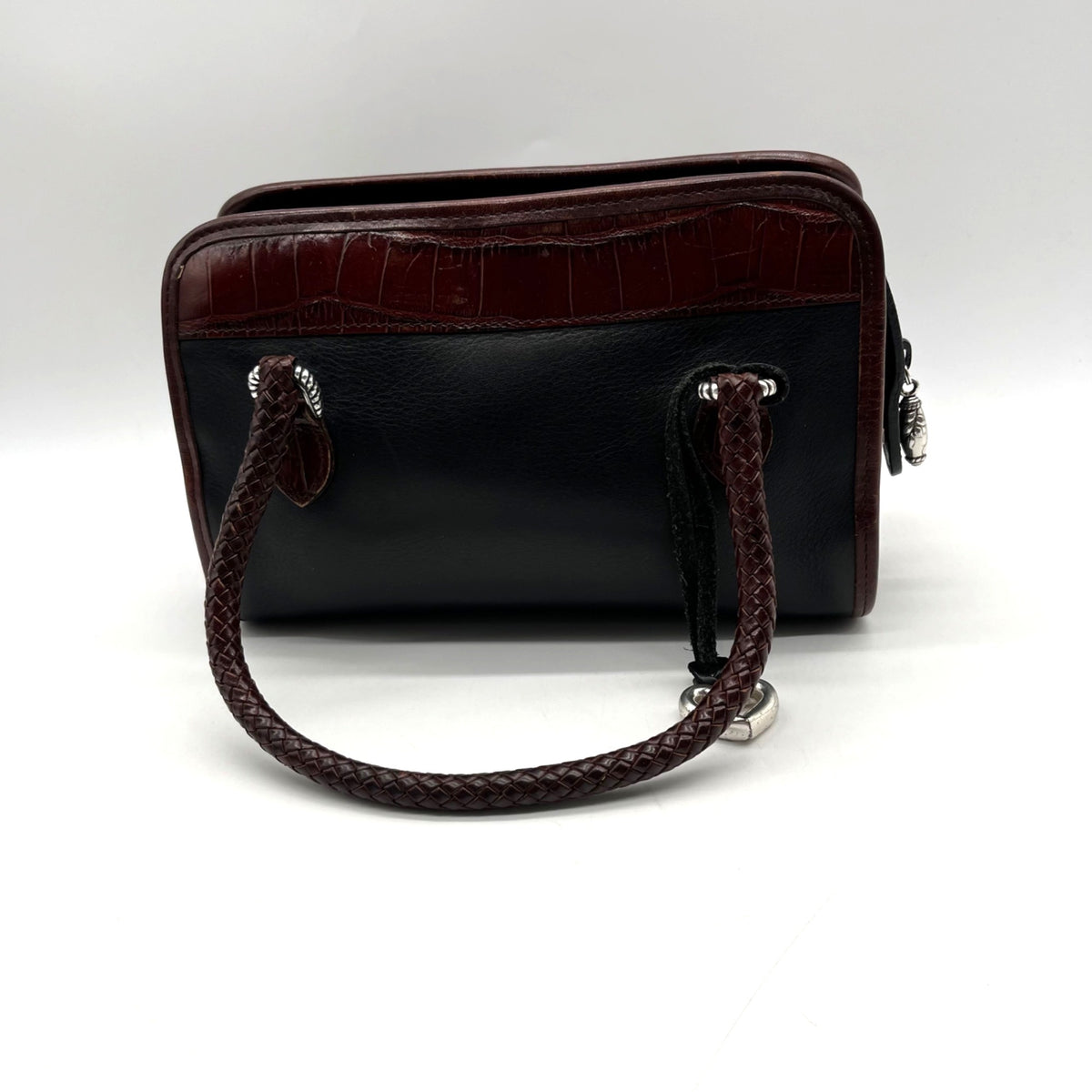 Brighton Vintage Dual-Toned Leather Mini Satchel