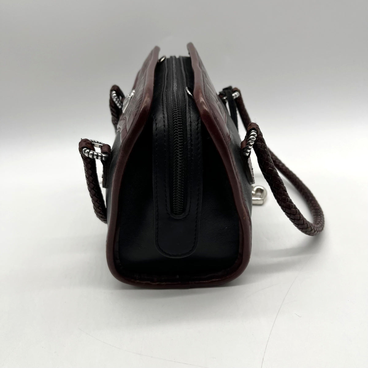 Brighton Vintage Dual-Toned Leather Mini Satchel