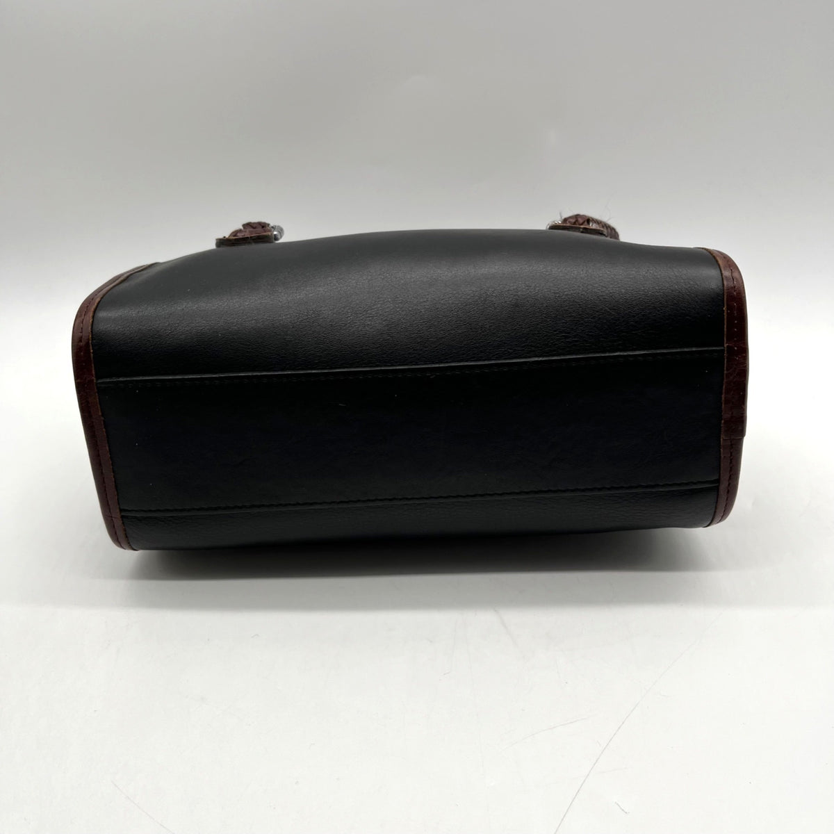Brighton Vintage Dual-Toned Leather Mini Satchel