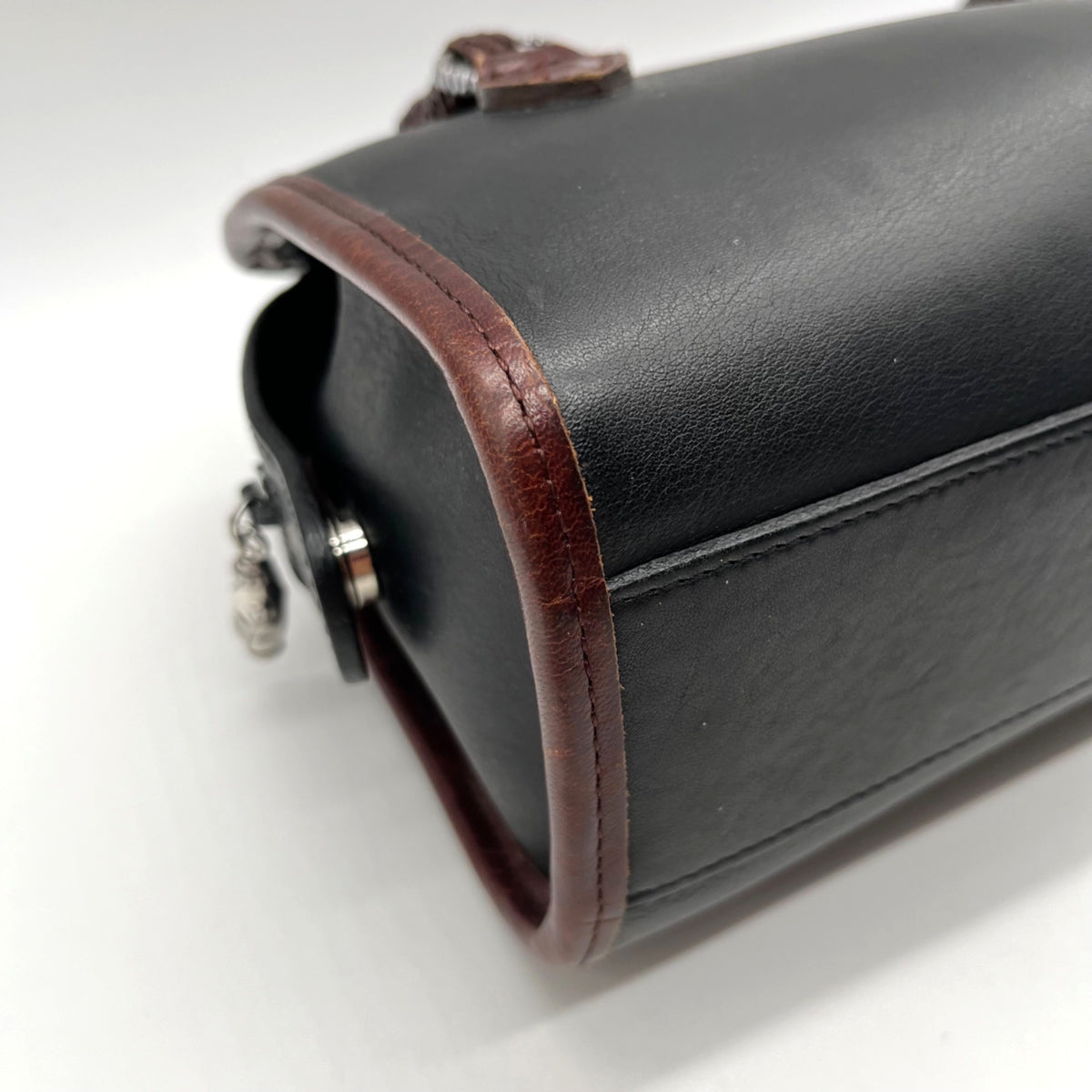 Brighton Vintage Dual-Toned Leather Mini Satchel