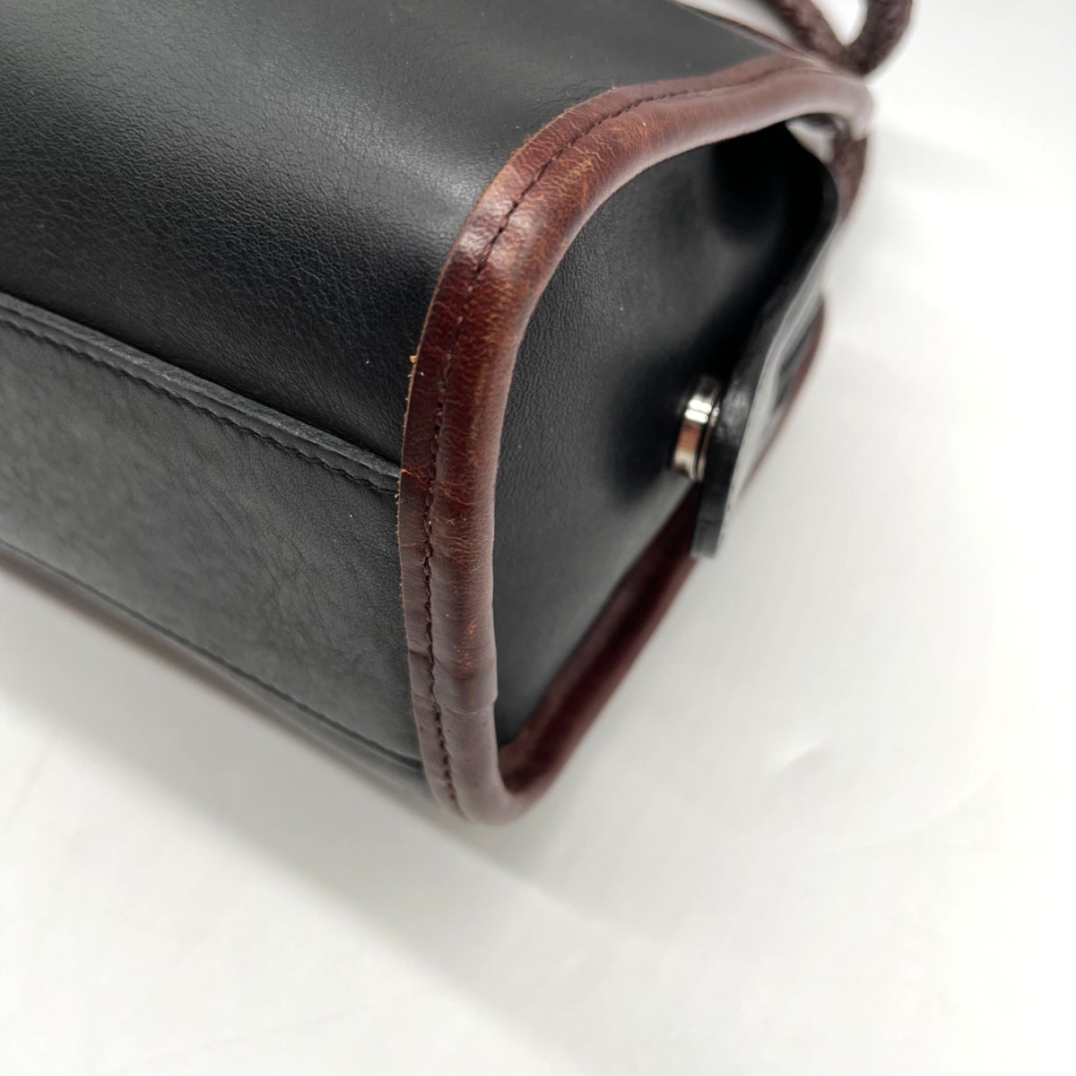 Brighton Vintage Dual-Toned Leather Mini Satchel