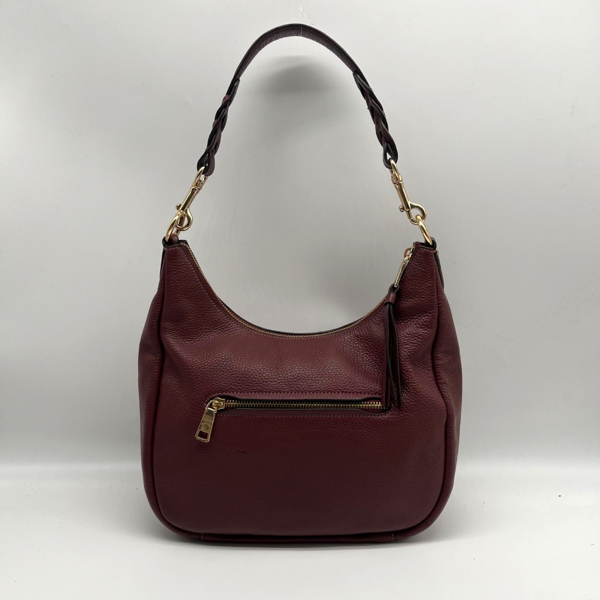 Coach Burgundy Jules Leather Shoulder Bag CC756