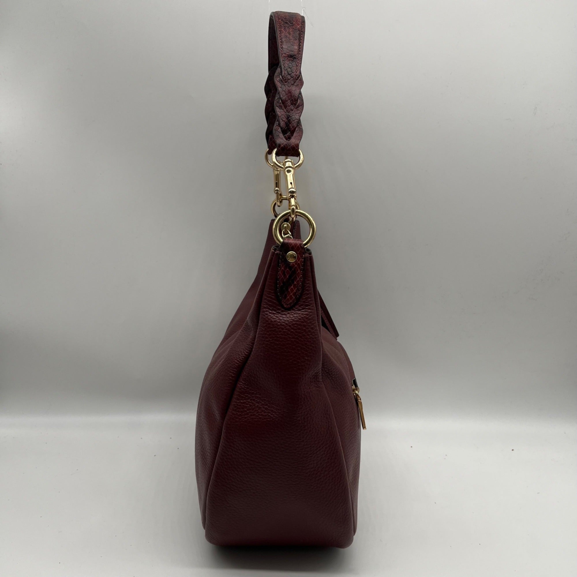 Coach Burgundy Jules Leather Shoulder Bag CC756
