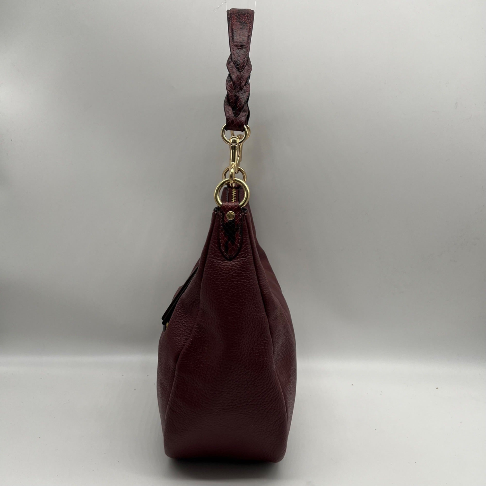 Coach Burgundy Jules Leather Shoulder Bag CC756