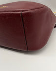 Coach Burgundy Jules Leather Shoulder Bag CC756