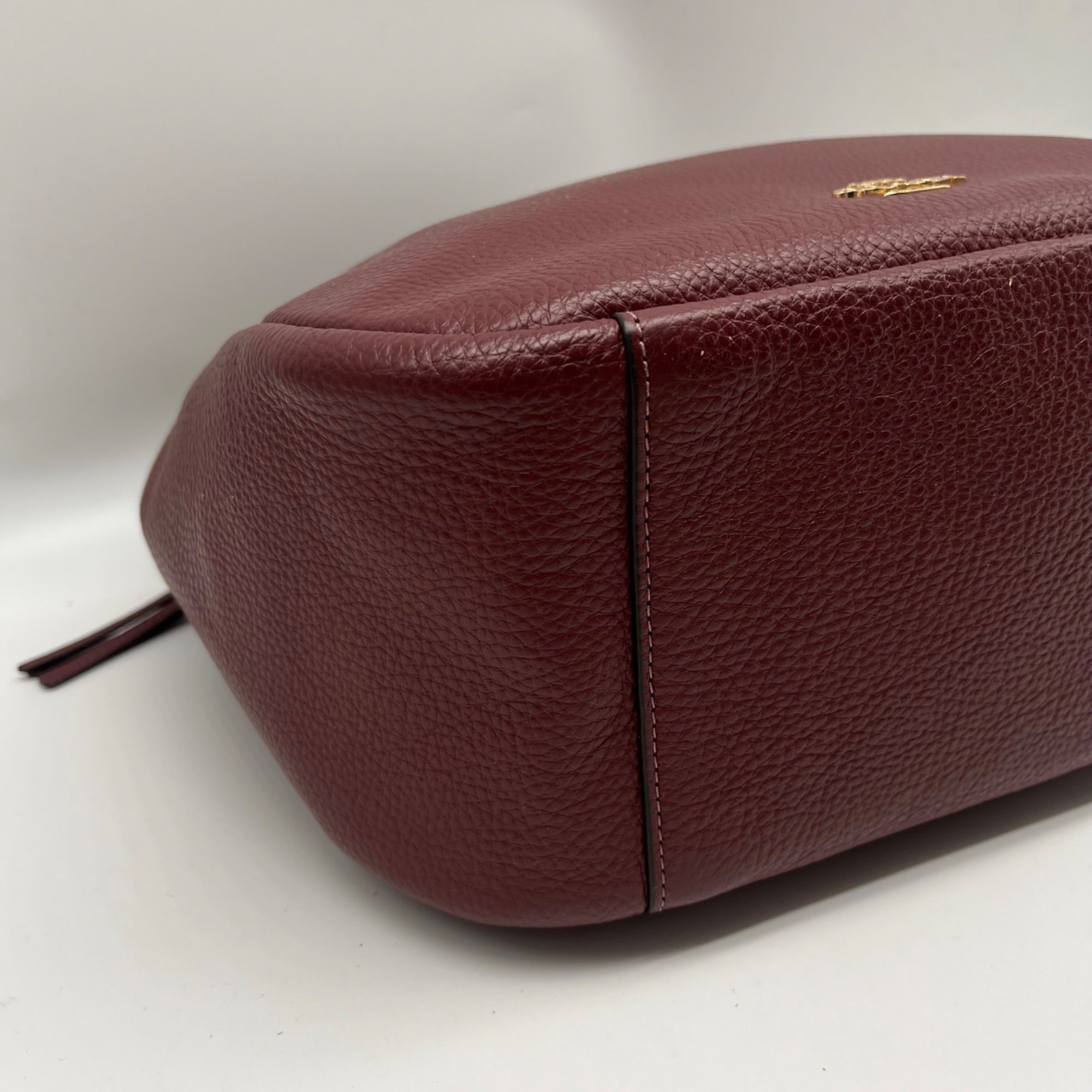Coach Burgundy Jules Leather Shoulder Bag CC756