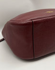 Coach Burgundy Jules Leather Shoulder Bag CC756