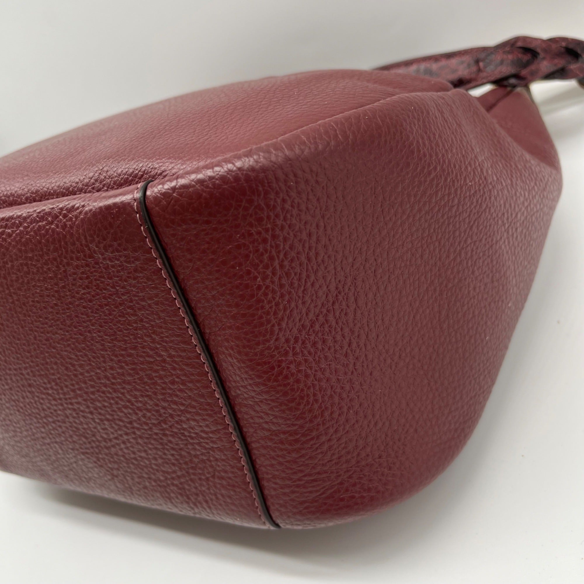 Coach Burgundy Jules Leather Shoulder Bag CC756
