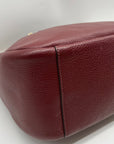 Coach Burgundy Jules Leather Shoulder Bag CC756