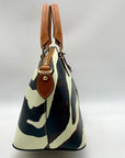 Dooney & Bourke Zebra Print Leather Geena Satchel