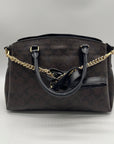 Coach Brown Signature Canvas Sage Carryall F29883